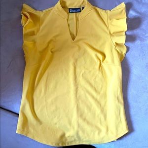 Ruffled short sleeve top